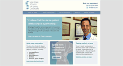 Desktop Screenshot of nycspinaldisorders.com